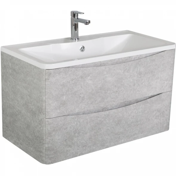 Тумба Cemento Verona Grigio 79,6 см BelBagno Acqua ACQUA-800-2C-SO-CVG