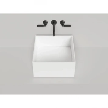 Раковина-чаша Salini S-Stone Armonia Square 02 130522M 45x45 см, накладная, белый матовый