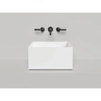 Раковина-чаша Salini S-Stone Armonia Square 02 130522M 45x45 см, накладная, белый матовый