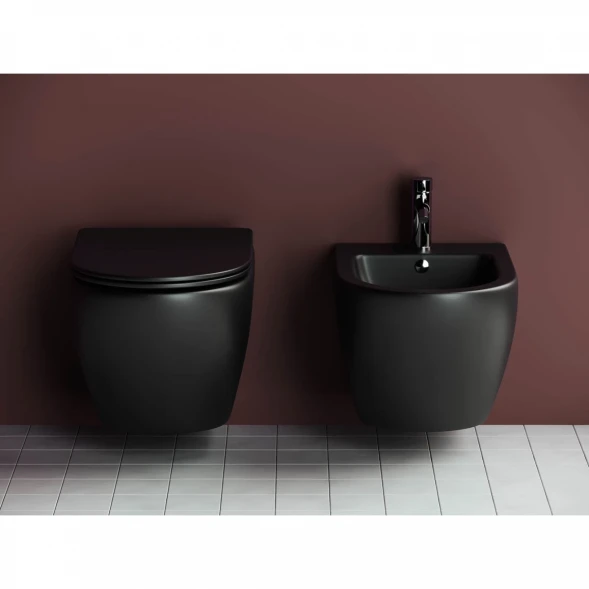 Комплект подвесной унитаз Ceramica Nova Metropol CN4002MB + система инсталляции Ceramica Nova Envision Flat CN1002CH + CN1000