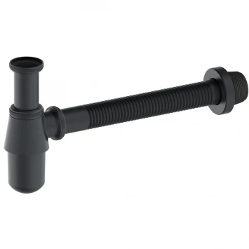 Сифон для раковины Wonzon &amp; Woghand WW-88SS102-BGM 1 1/4"-32, темный графит матовый