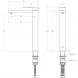 Смеситель для раковины Cezares Slider SLIDER-LC-01-W0 без донного клапана, хром