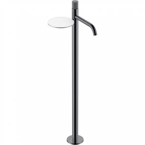 Смеситель напольный для раковины Boheme Stick Linea 120-SGM.3 графит глянец