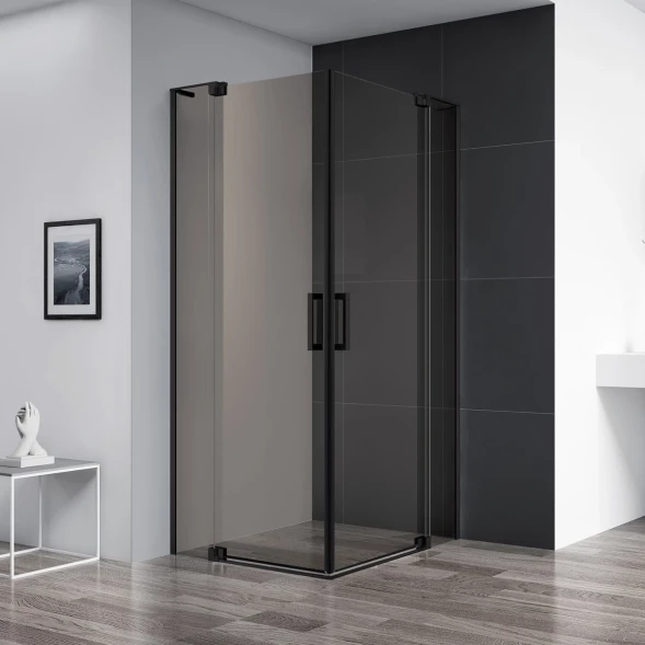Душевой уголок 100-110x100-110 см Cezares SLIDER-A-2-100/110-BR-NERO бронза