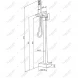 Смеситель напольный для ванны Feramolli Cubo CL639