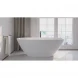 Ванна из литьевого мрамора Whitecross Onyx D 0207.160075.100 160x75 см, отдельностоящая, белый глянец
