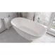 Ванна из литьевого мрамора Whitecross Onyx D 0207.160075.100 160x75 см, отдельностоящая, белый глянец
