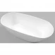 Ванна из литьевого мрамора Whitecross Onyx D 0207.160075.100 160x75 см, отдельностоящая, белый глянец