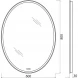 Зеркало 60x80 см BelBagno SPC-VST-600-800-LED-TCH-WARM