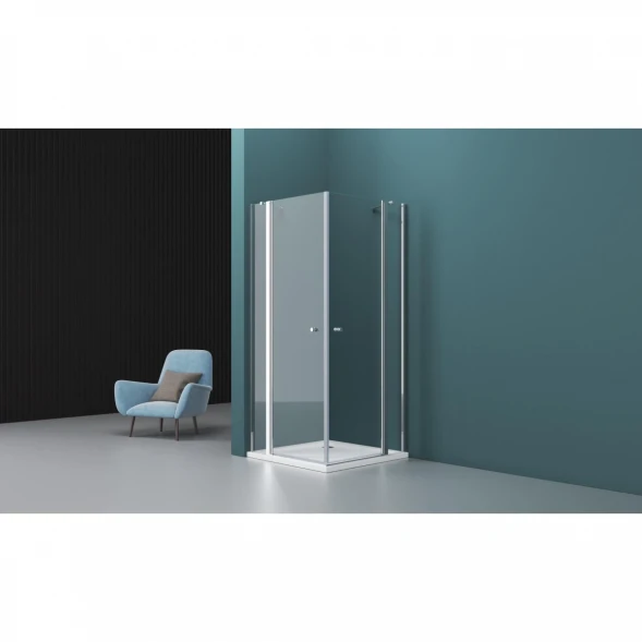 Душевой уголок 100x80 см BelBagno Etna ETNA-AH-22-80/100-C-Cr прозрачное