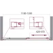 Душевая дверь 110-125 см BelBagno UNIQUE-BF-1-110/125-C-Cr прозрачное