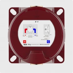 Термостат для ванны AQUAme AQM8802MB встраиваемый, черный матовый