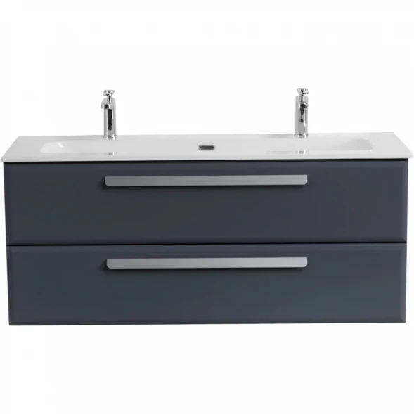 Тумба под раковину Cezares Eco ECO-CER-N-1200-2C-SO-GR-P 100 см, подвесная, Grafito