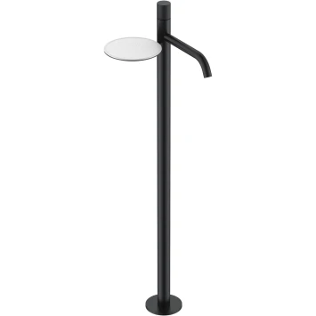Смеситель напольный для раковины Boheme Stick Spirale 120-BB.4 черный матовый