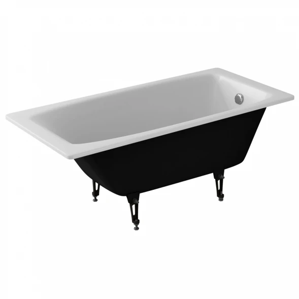 Ванна чугунная Delice Repos DLR220508-AS 170x70 см, с антискользящим покрытием, белый