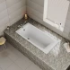 Ванна чугунная Delice Repos DLR220508-AS 170x70 см, с антискользящим покрытием, белый