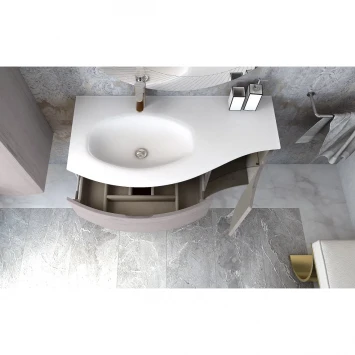 Шкаф одностворчатый 34x55 см Rovere Sbiancato R Cezares Vague 54848