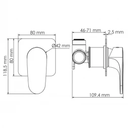 Смеситель для душа WasserKRAFT Neckar 2151