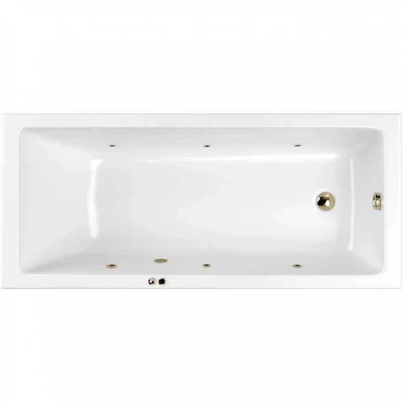 Акриловая гидромассажная ванна 159,5x70 см Whitecross Wave Slim 0111.160070.100.SOFT.BR