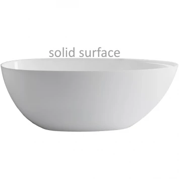 Ванна из литьевого мрамора Astra-Form Исида Solid Surface 01010093 170x80 см, отдельностоящая, белый матовый