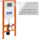 Инсталляция для унитаза BelBagno Prospero BB002-80/BB005-PR-CHROME с кнопкой смыва, хром