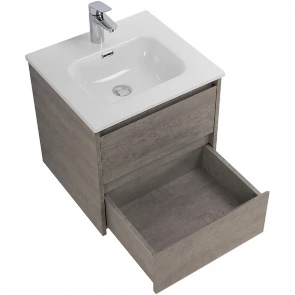 Тумба под раковину BelBagno Kraft KRAFT-500-2C-SO-CG 50 см, подвесная, Cemento Grigio