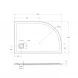 Душевой поддон BelBagno Uno TRAY-MR-UNO-RH-120/80-550-35-W-R-CR 120x80 см R, из литьевого мрамора, асимметричный, белый
