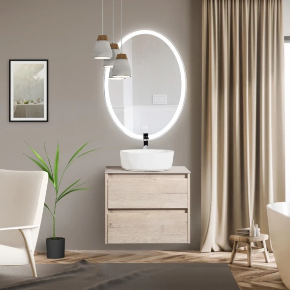 Зеркало 75x90 см BelBagno SPC-VST-750-900-LED-TCH-WARM