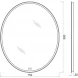 Зеркало 75x90 см BelBagno SPC-VST-750-900-LED-TCH-WARM