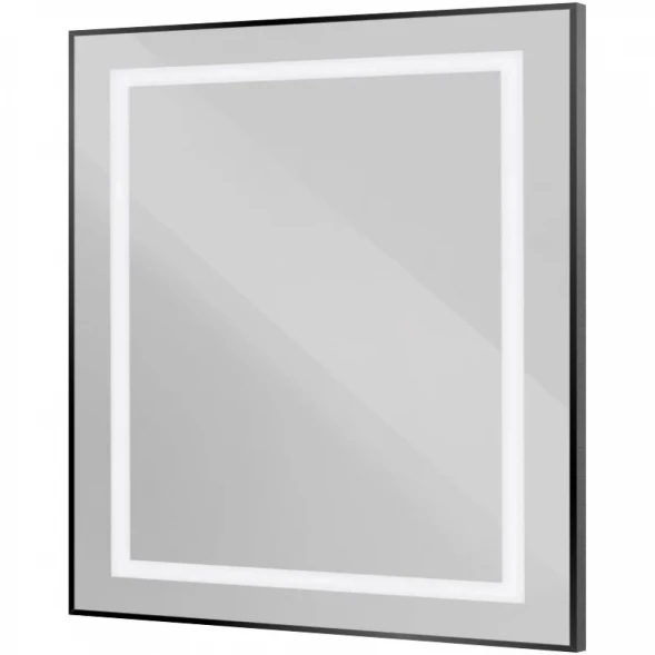 Зеркало BelBagno Kraft SPC-KRAFT-900-800-SENS-NERO 90x80 см, с LED-подсветкой, сенсорным выключателем, черный