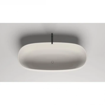 Ванна из литьевого мрамора Salini S-Stone Greca 103121MF 180x80 см, отдельностоящая, покраска по RAL матовый полностью