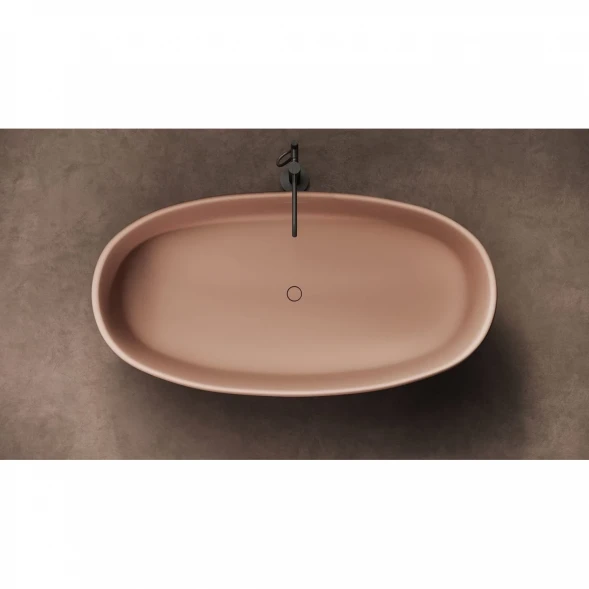 Ванна из литьевого мрамора Salini S-Stone Luce 100121MF 169x87 см, отдельностоящая, покраска по RAL матовый полностью