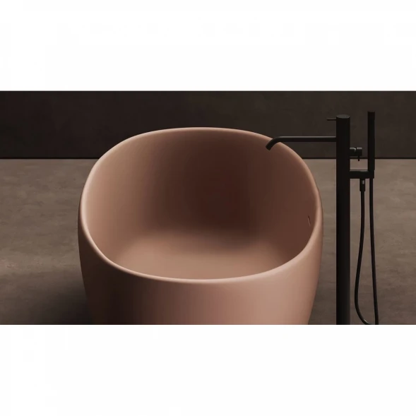 Ванна из литьевого мрамора Salini S-Stone Luce 100121MF 169x87 см, отдельностоящая, покраска по RAL матовый полностью