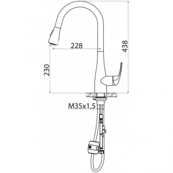 Смеситель для кухни BelBagno BB-LAM28-IN