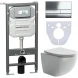 Комплект подвесной унитаз Ceramica Nova Forma CN3009 + система инсталляции Ceramica Nova Envision Flat CN1002CH + CN1000