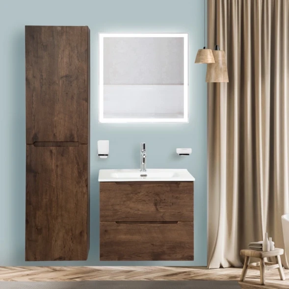 Зеркало 60x60 см BelBagno SPC-GRT-600-600-LED-BTN