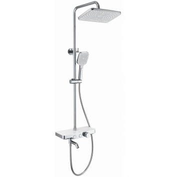 Душевая система Wonzon &amp; Woghand WW-B3099-A-CR 300x200 мм, с термостатом, хром