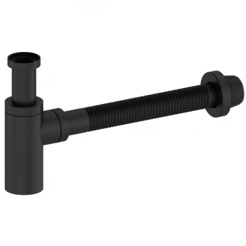Сифон для раковины Wonzon &amp; Woghand WW-88SS101-MB 1 1/4"-32, черный матовый