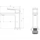 Смеситель для раковины Wonzon &amp; Woghand Diamond WW-88139011-CR хром