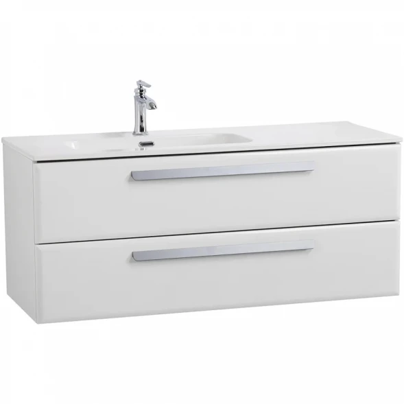 Тумба под раковину Cezares Eco ECO-CER-N-1200-2C-SO-BL-L 120 см L, подвесная, Bianco Lucido