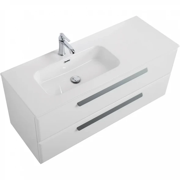 Тумба под раковину Cezares Eco ECO-CER-N-1200-2C-SO-BL-L 120 см L, подвесная, Bianco Lucido