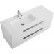Тумба под раковину Cezares Eco ECO-CER-N-1200-2C-SO-BL-L 120 см L, подвесная, Bianco Lucido