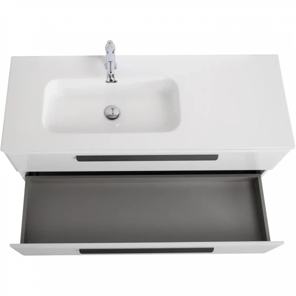 Тумба под раковину Cezares Eco ECO-CER-N-1200-2C-SO-BL-L 120 см L, подвесная, Bianco Lucido