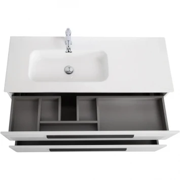 Тумба под раковину Cezares Eco ECO-CER-N-1200-2C-SO-BL-L 120 см L, подвесная, Bianco Lucido