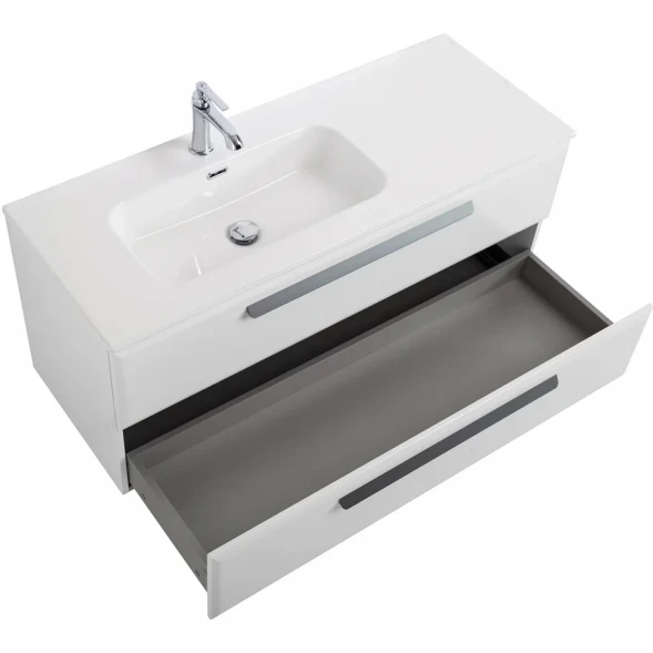 Тумба под раковину Cezares Eco ECO-CER-N-1200-2C-SO-BL-L 120 см L, подвесная, Bianco Lucido