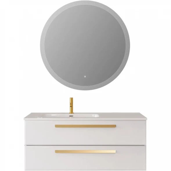 Тумба под раковину Cezares Eco ECO-CER-N-1200-2C-SO-BL-L 120 см L, подвесная, Bianco Lucido