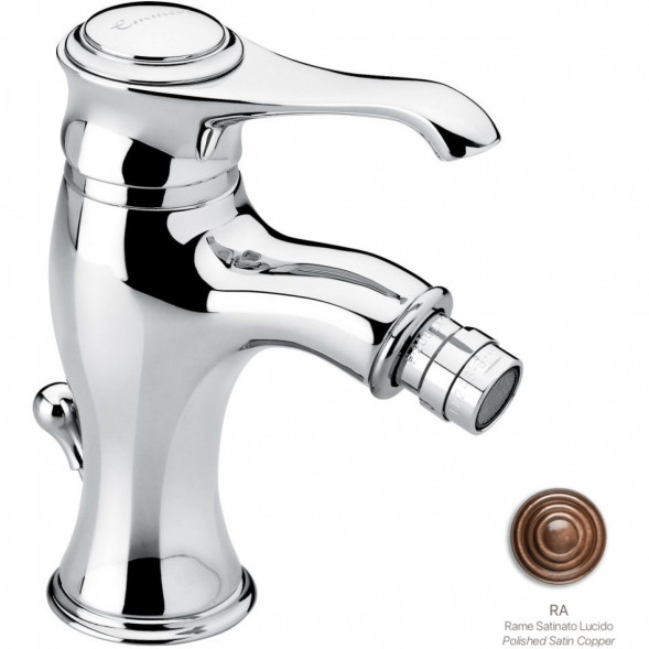 Смеситель для биде Emmevi Tiffany 6004/RA с донным клапаном, медь