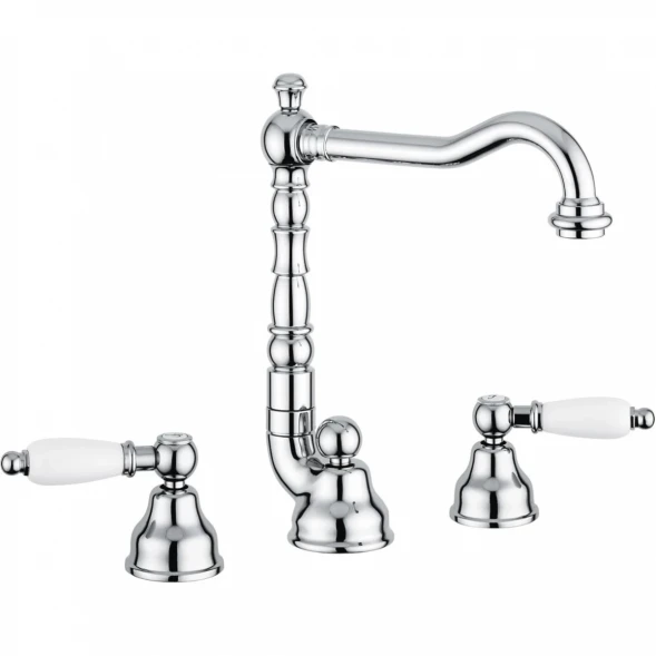 Смеситель для раковины Emmevi Deco Ceramic 121643/CR с донным клапаном, хром