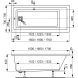 Акриловая ванна 150x70 см Vagnerplast Cavallo VPBA157CAV2X-04