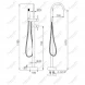 Смеситель напольный для ванны Feramolli Ele BL637